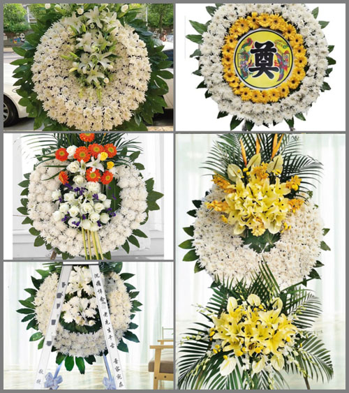 安徽六安市霍邱县孟集镇南汪村花圈速递